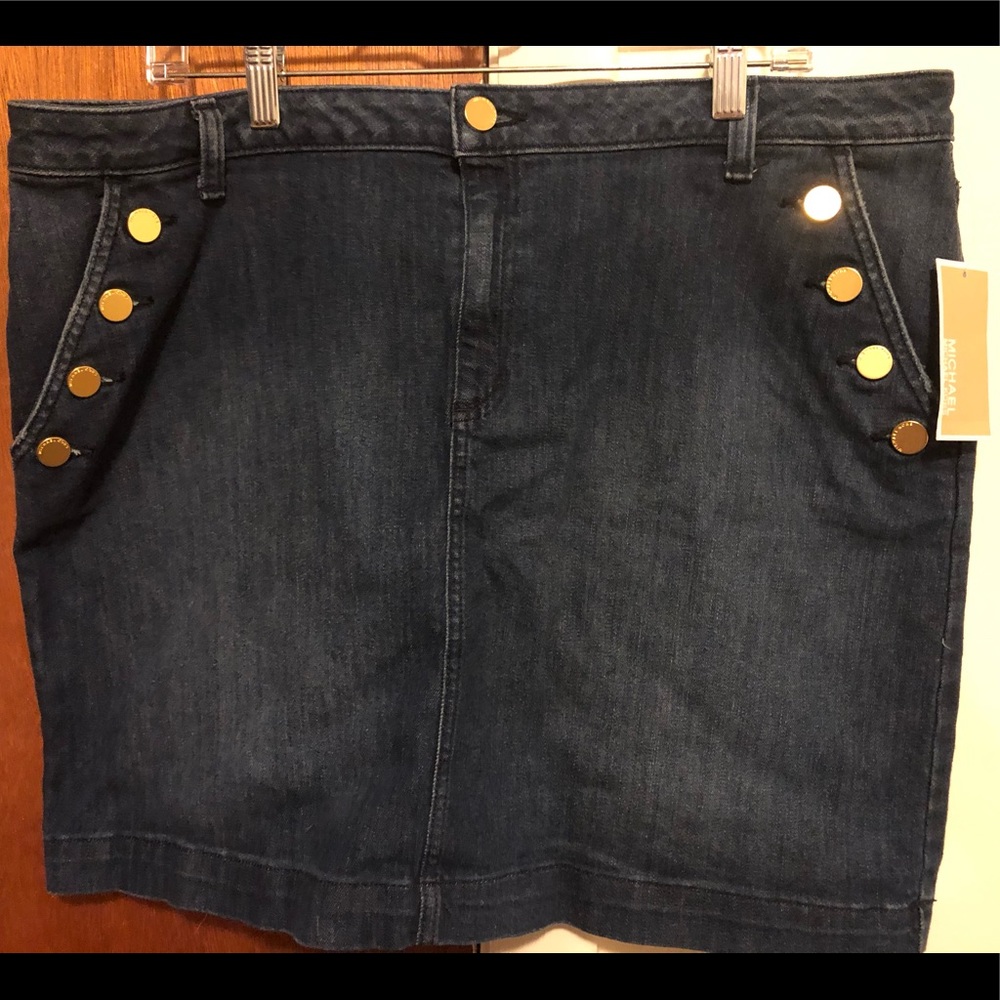 Michael Kors sailor style denim mini